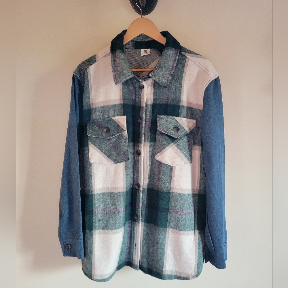 SzL Sunday Club Plaid/Jean Jacket